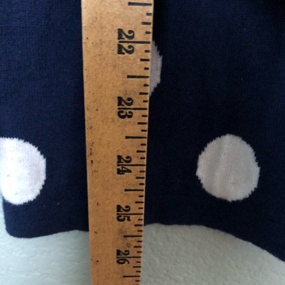 Old Navy Polka Dot and Dark Blue Sweater Women large - Picture 4 of 6